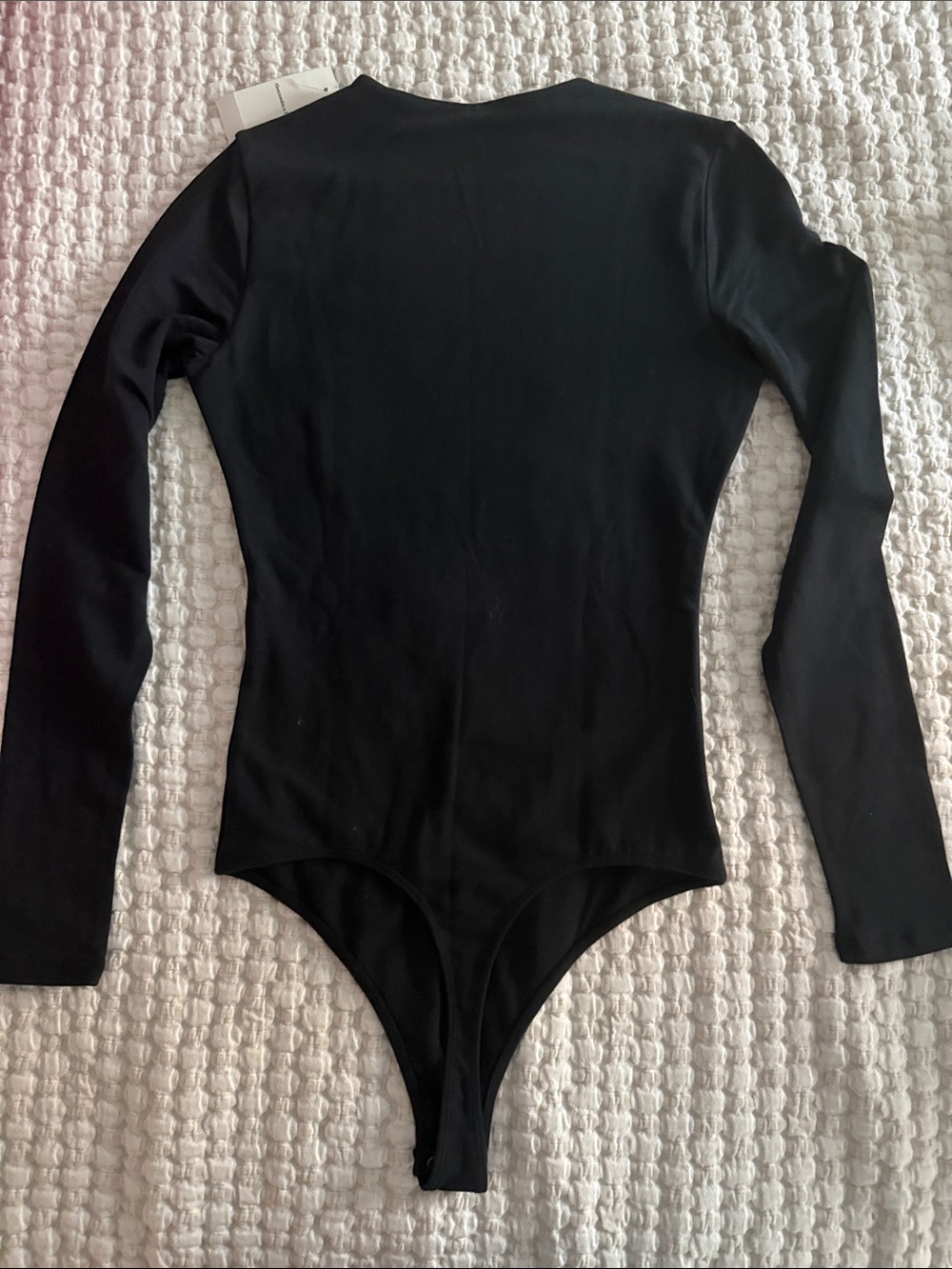 Abercrombie & Fitch Black Long-Sleeve Crew Bodysuit - Picture 3 of 3
